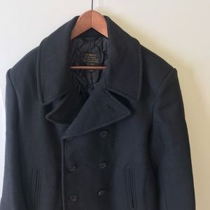 US Navy Wool Deck Jacket Pea coat Men's M